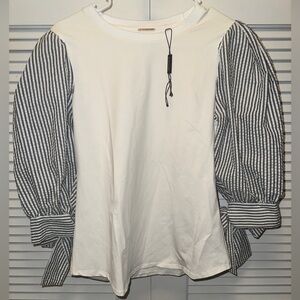 Elie Tahari Women’s blouse with puff sleeves Size M